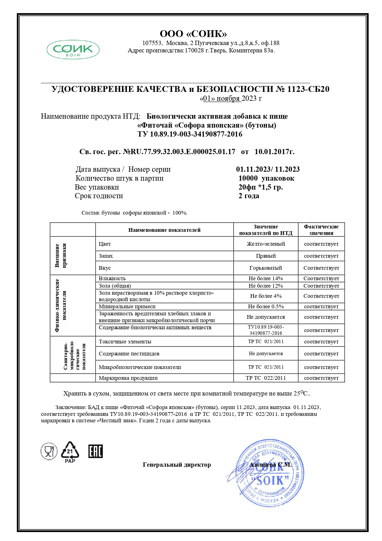 Паспорт №112023